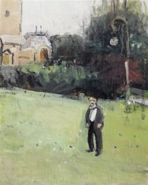 Mann in der Tonhallengarten in Zürich