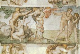 Sistine Kapellen-Decke: Die Versuchung und Vertreibung