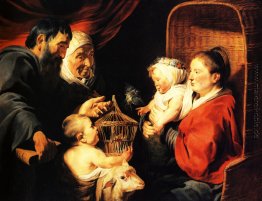 Die Jungfrau und das Kind in der Gesellschaft von kleinen Johann