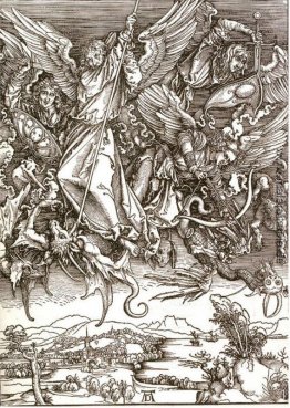 St. Michael und der Drache, von einem lateinischen Ausgabe