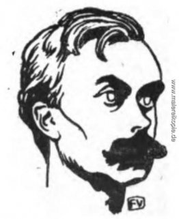Porträt von Französisch Schriftsteller Léon Bloy