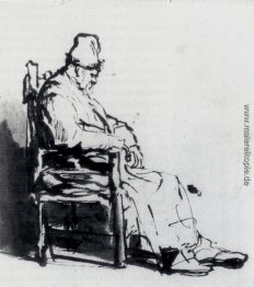 Sitzender alter Mann (möglicherweise Rembrandt`s Vater) Sitzender alter Mann (möglicherweise Rembrandt`s Vater)