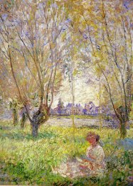 Frau, die unter den Weiden Frau, die unter den Weiden