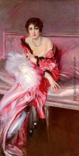 Porträt von Madame Juillard In Rot