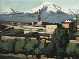 Blick auf Ararat Yerevan