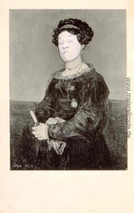 Lächerlich Portrait (Goya sitzende weibliche)