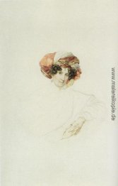 Porträt einer unbekannten Frau in einem Turban