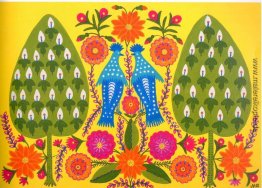 Zwei blaue Tomties - Two Sisters Walk on the Grass
