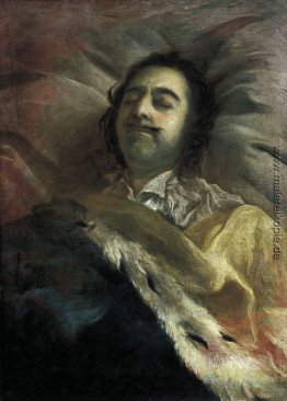 Peter I auf seinem Sterbebett