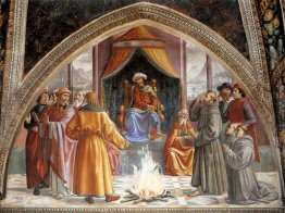 Der Versuch durch Feuer, St. Franziskus vor dem Sultan von Ägypt