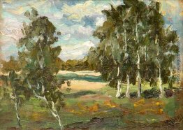 Landschaft mit Birken