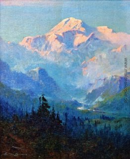 Mount McKinley, Sonnenuntergang