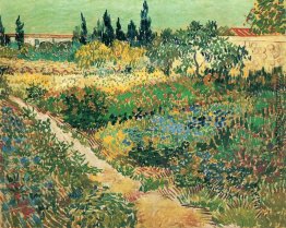Garten mit Blumen