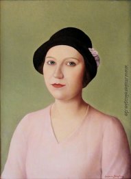 Porträt einer Frau in Hut Porträt einer Frau in Hut