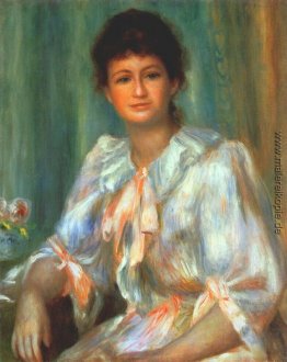 Portrait einer jungen Frau in Weiß