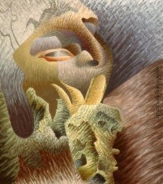 Pflanzen und Gesicht