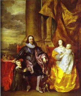 Charles I und Königin Henrietta Maria mit Charles, Prince of Wal