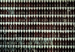 Grün Coca-Cola-Flaschen