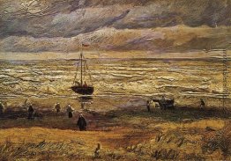 Ansicht des Meeres in Scheveningen