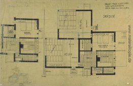 Doppelzimmer Studio Apartment Design, Pläne und Axonometrie