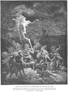 Elijah zerstört die Messengers Ahasjas