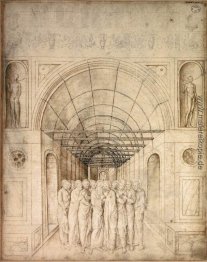 Die Zwölf Apostel in einem Tonnengewölbe Passage