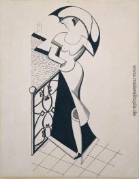 Frau mit Regenschirm Frau mit Regenschirm