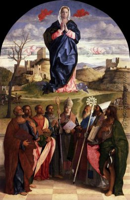 Virgin in der Glorie mit den Heiligen