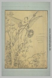 Frontispiz mit geflügelte Frau Frontispiz mit geflügelte Frau