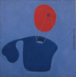 Roter Kopf, blauen Körper