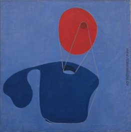 Roter Kopf, blauen Körper