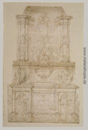 Design für Julius II Grab (erste Version)