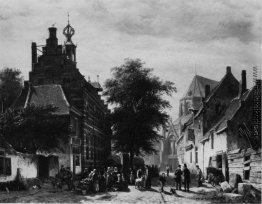 Das Rathaus und Markt in Naarden
