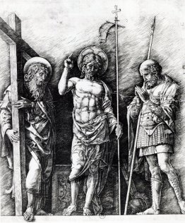 Der auferstandene Christus zwischen St. Andreas und Longinus