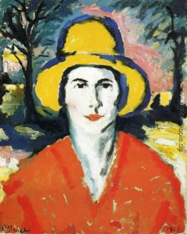 Portrait der Frau in der gelben Mütze