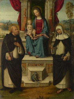 Die Jungfrau und das Kind mit Heiligen