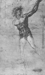 Skizze eines nackten Mannes (Studie für die "Schlacht von Cascin