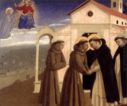 Treffen des Heiligen Franziskus und St. Dominikus