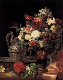 Blumenstrauß auf einem Dachboden Bell-Krater