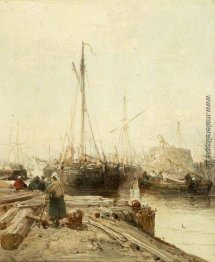 Ein Quay mit Versand Ein Quay mit Versand