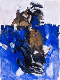 G-877 abstraktes Aquarell auf Papier in Gouache-Technik G-877 abstraktes Aquarell auf Papier in Gouache-Technik