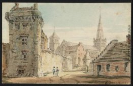 Glasgow High Street, Blick auf die Kathedrale