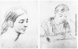 Portrait einer jungen Frau. Mädchen liest ein Buch