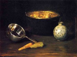 Stillleben mit Pfeffer und Karotte