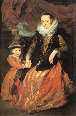 Porträt von Susanna Fourment und ihre Tochter