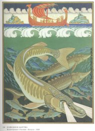 Unterwasser. Illustration für das Epos "Wolga" Unterwasser. Illustration für das Epos "Wolga"