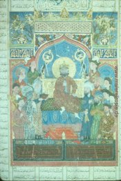 Iskandar inthronisiert Iskandar inthronisiert