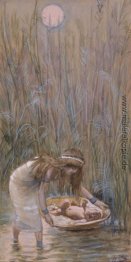 Moses Inmitten der Flags Laid