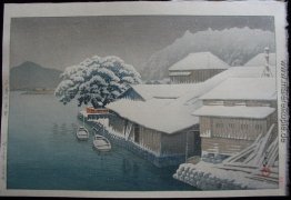 Schnee in Ishinomaki