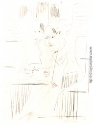 Drei Frauen in einem Café